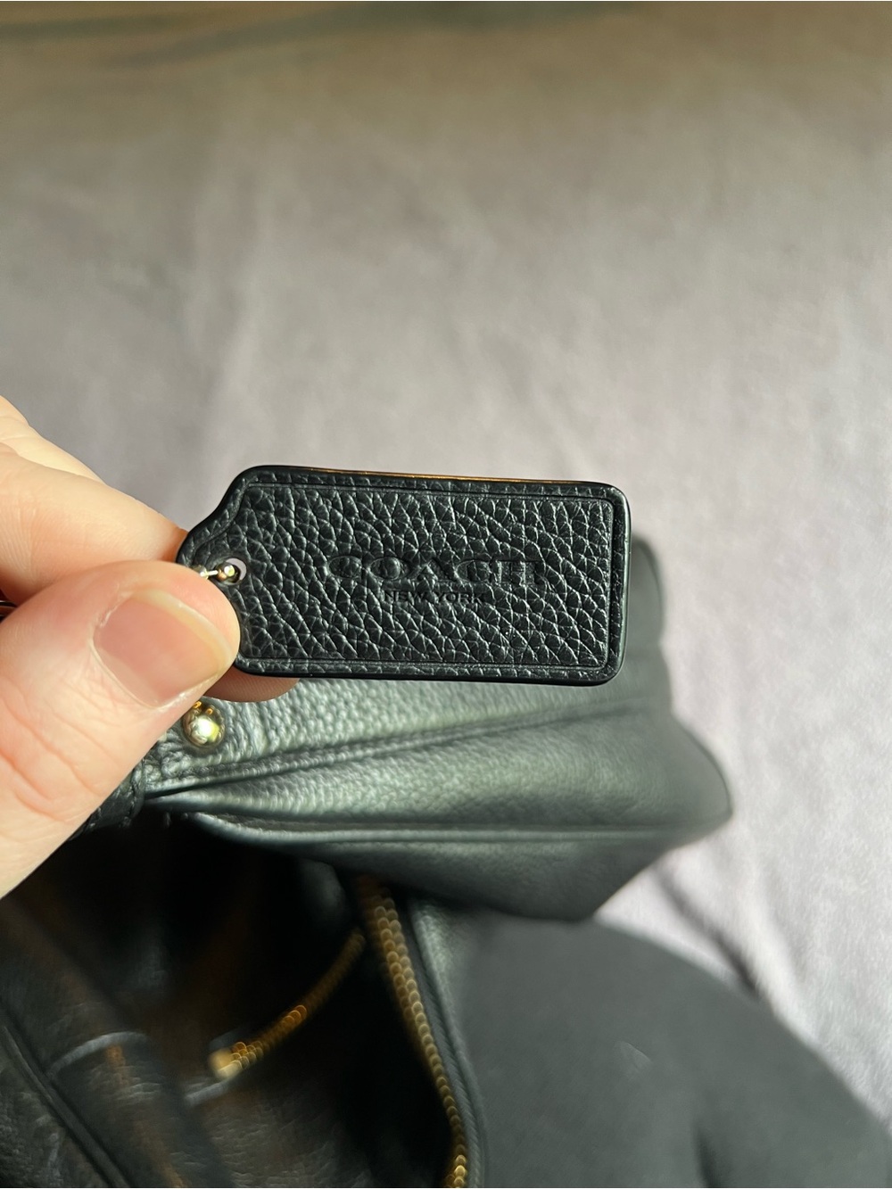 Authentic Coach Large Harley Hobo Bag in Black Pebbled Leather - Picture 6 of 15